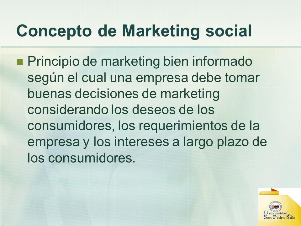 Concepto de Marketing social