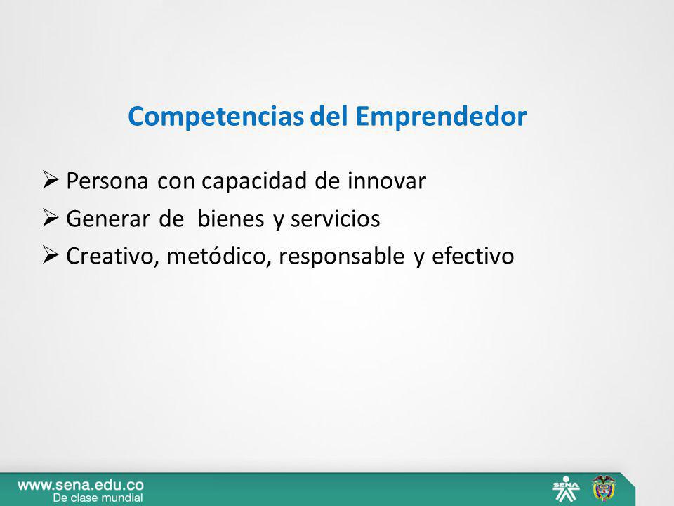 Competencias del Emprendedor