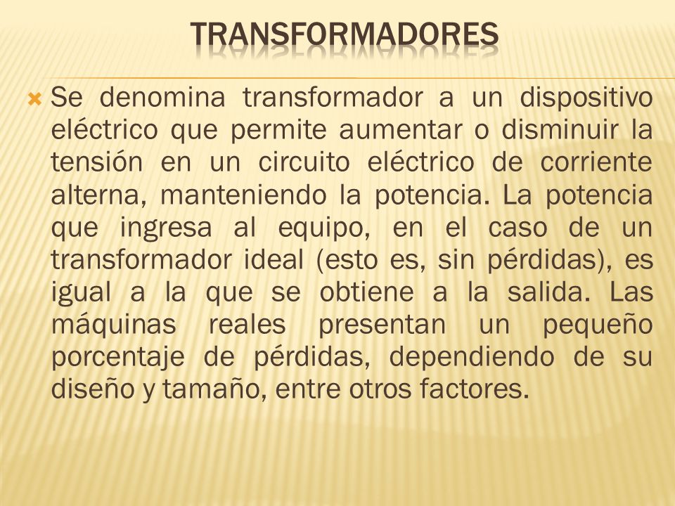 transformadores