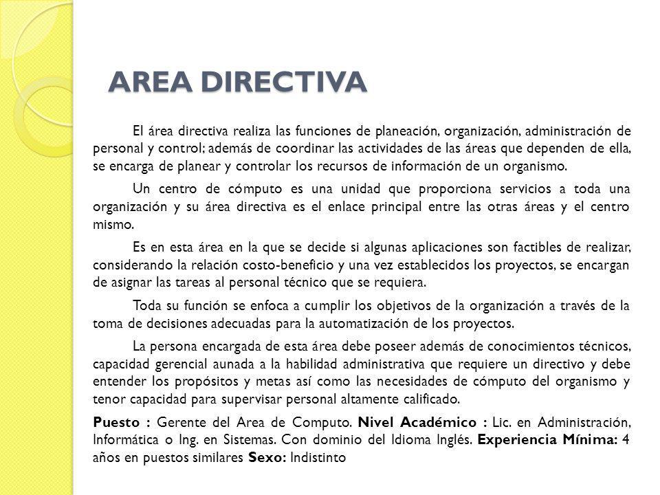 AREA DIRECTIVA