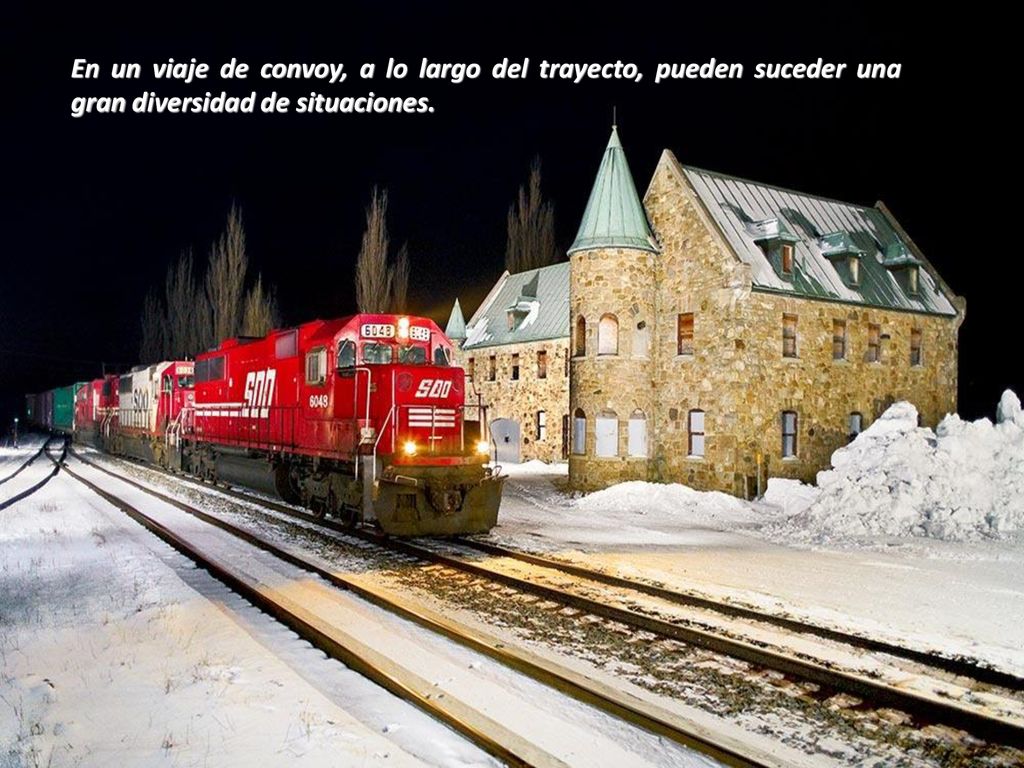 En un viaje de convoy, a lo largo del trayecto, pueden suceder una gran diversidad de situaciones.