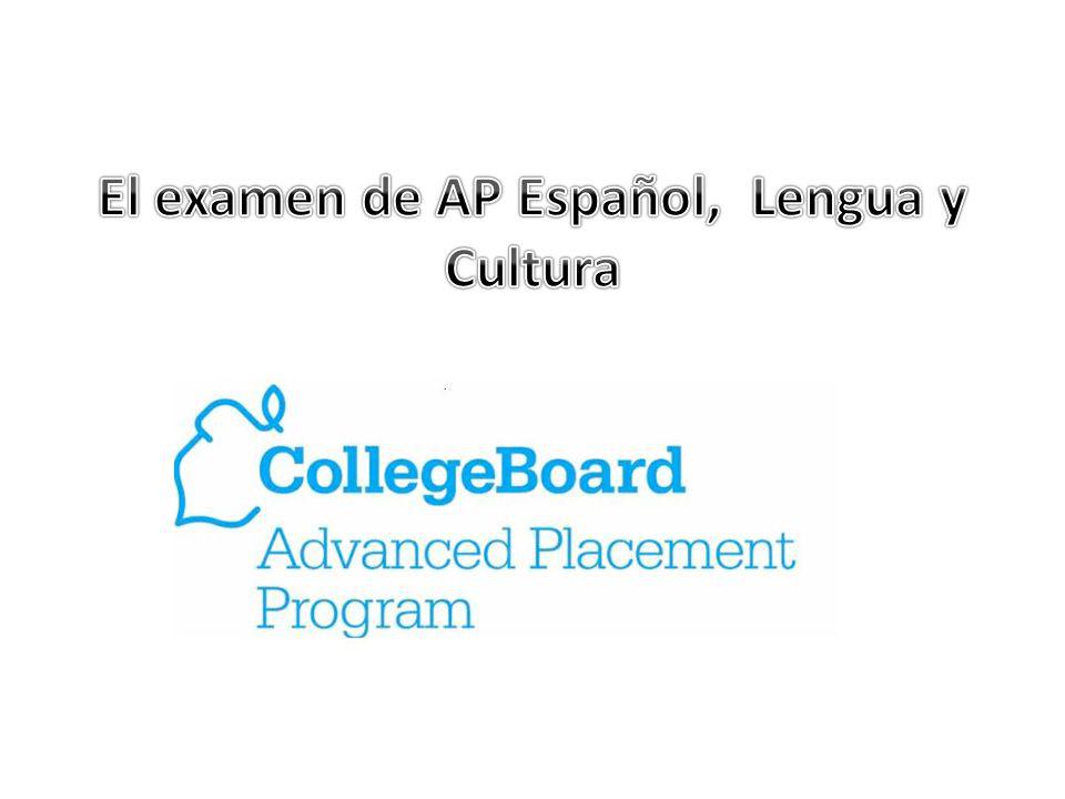 El examen de AP Español, Lengua y Cultura