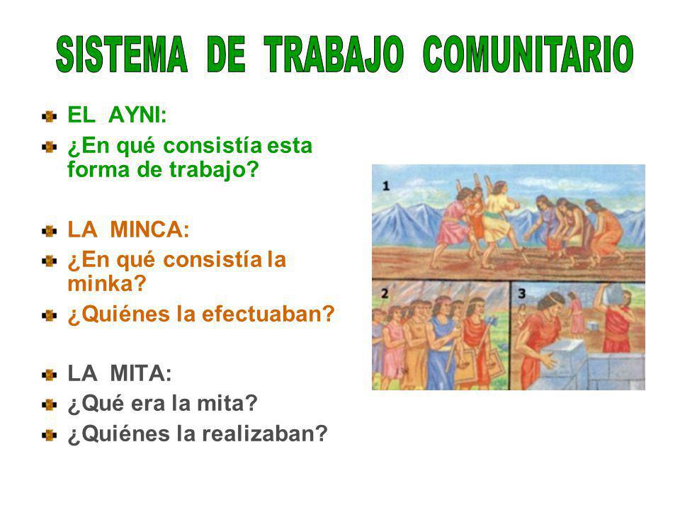 SISTEMA DE TRABAJO COMUNITARIO