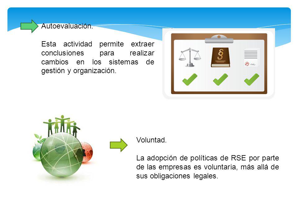 Autoevaluación. Esta actividad permite extraer conclusiones para realizar cambios en los sistemas de gestión y organización.