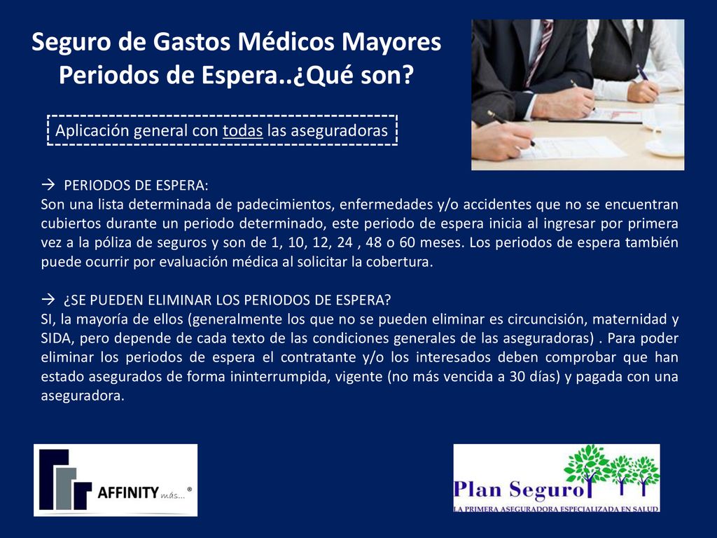 Seguro de Gastos Médicos Mayores Periodos de Espera..¿Qué son