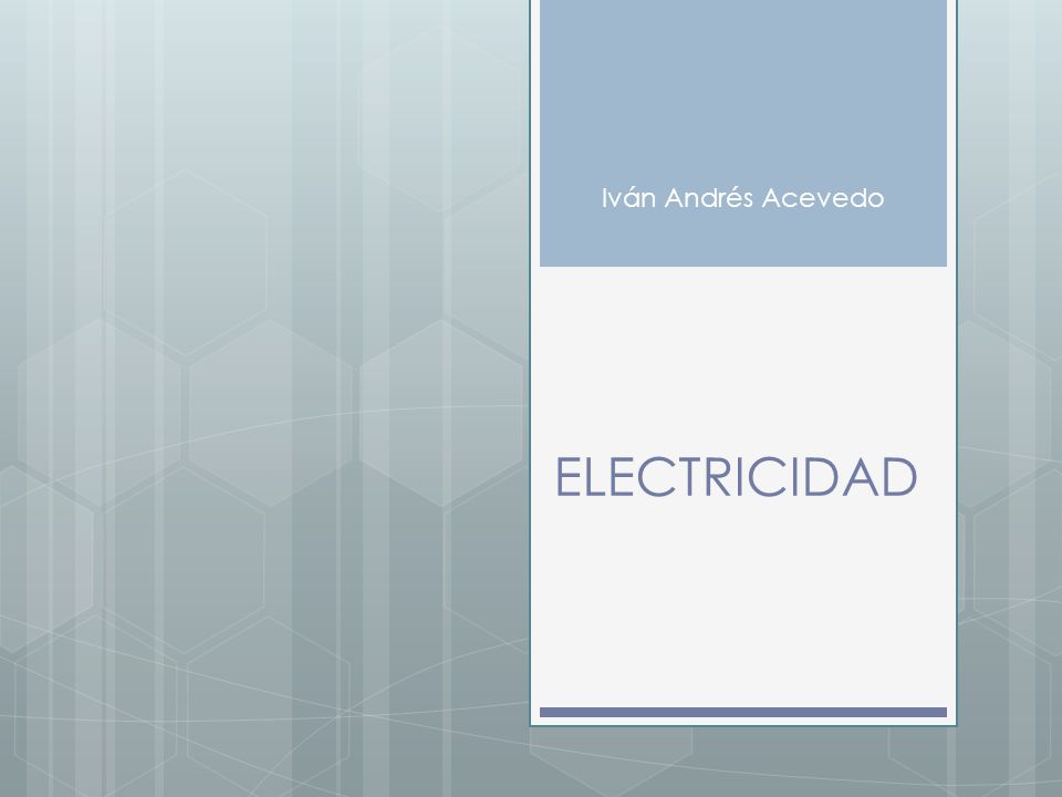 Iván Andrés Acevedo ELECTRICIDAD