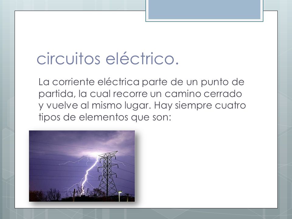 circuitos eléctrico.