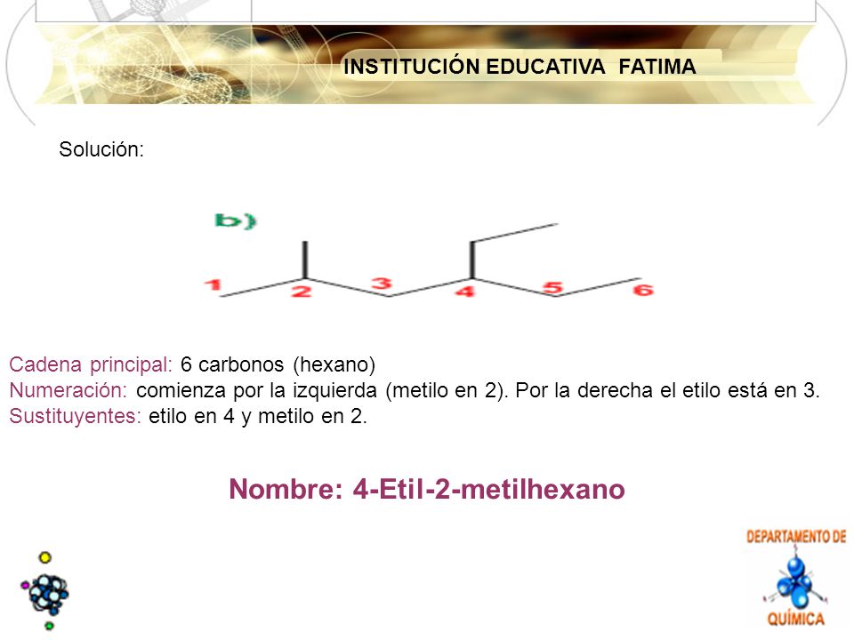 Nombre: 4-Etil-2-metilhexano