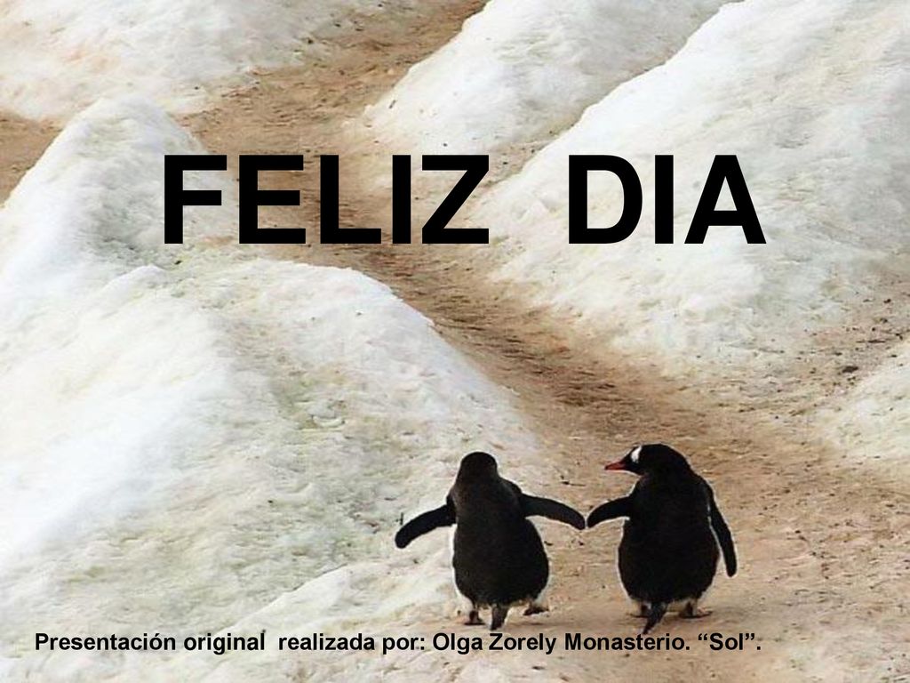 FELIZ DIA Presentación original realizada por: Olga Zorely Monasterio. Sol .