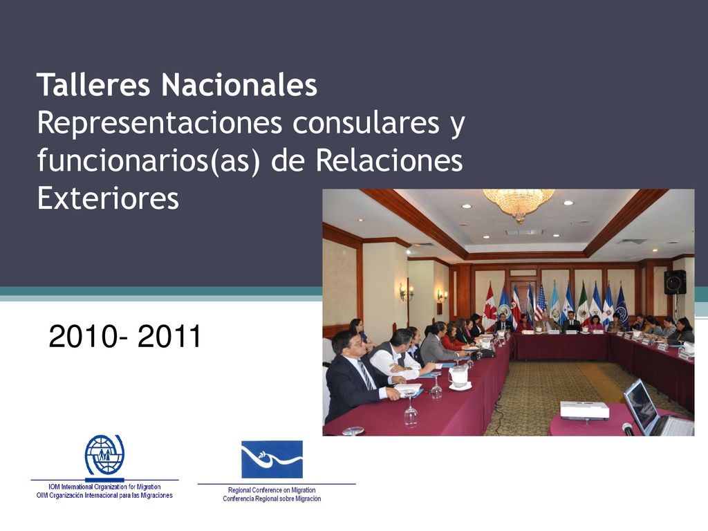 Talleres Nacionales Representaciones consulares y funcionarios(as) de Relaciones Exteriores