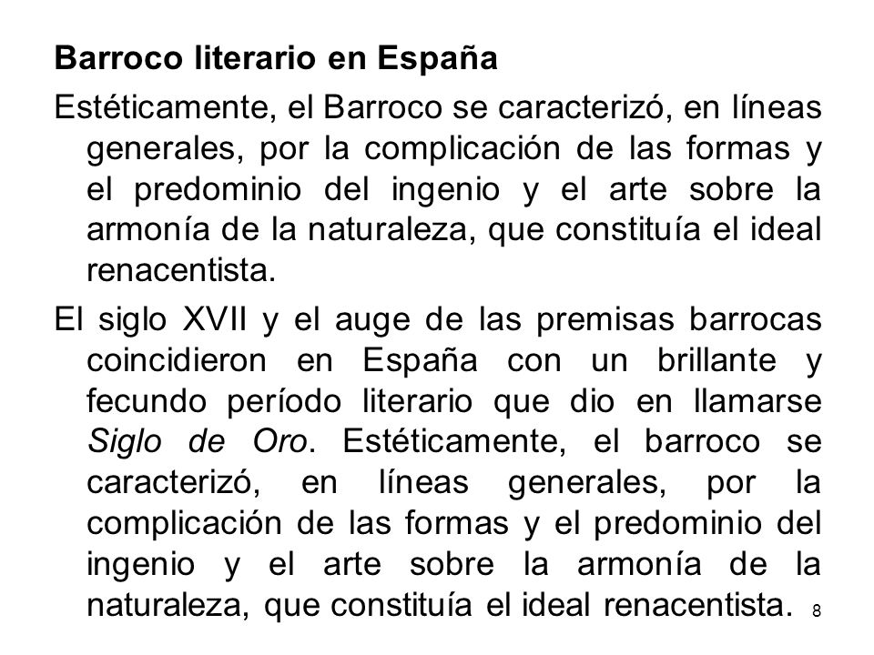 Barroco literario en España