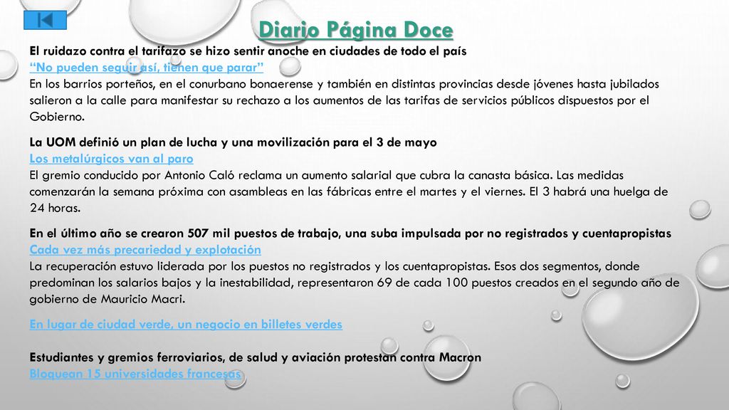 Diario Página Doce El ruidazo contra el tarifazo se hizo sentir anoche en ciudades de todo el país.