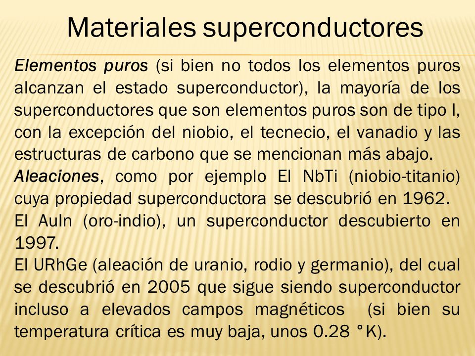 Materiales superconductores
