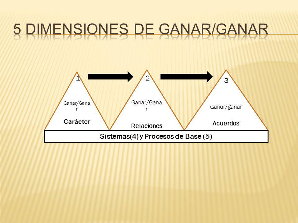5 Dimensiones de Ganar/Ganar