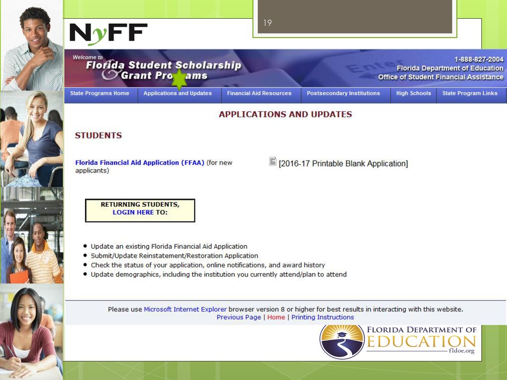 Briefly describe how to navigate the website based on the included screen shots.