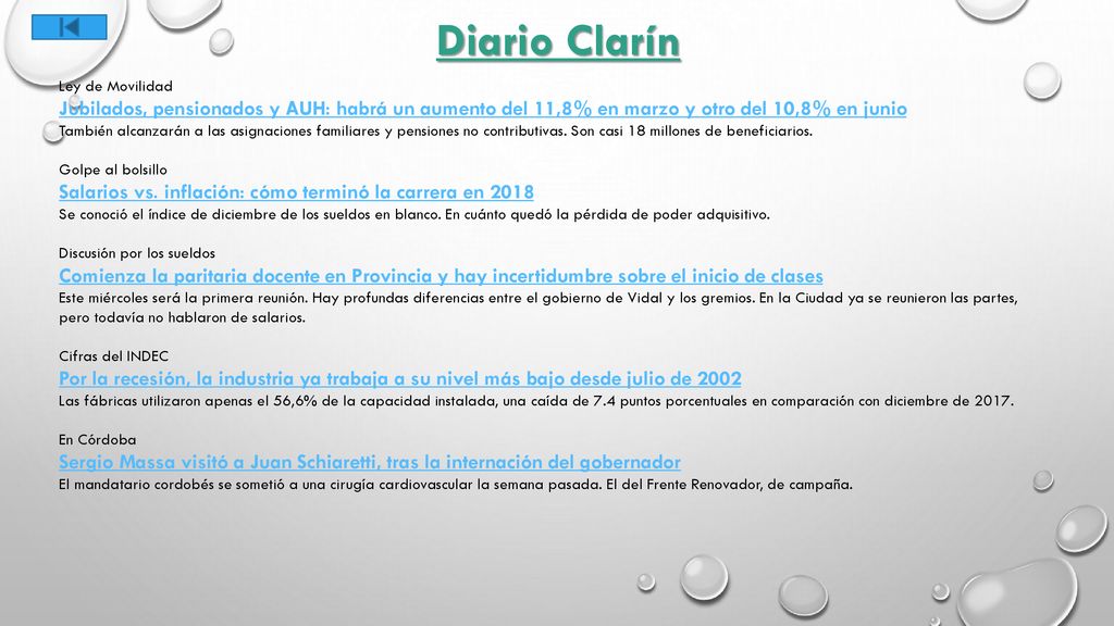 Diario Clarín Ley de Movilidad. Jubilados, pensionados y AUH: habrá un aumento del 11,8% en marzo y otro del 10,8% en junio.