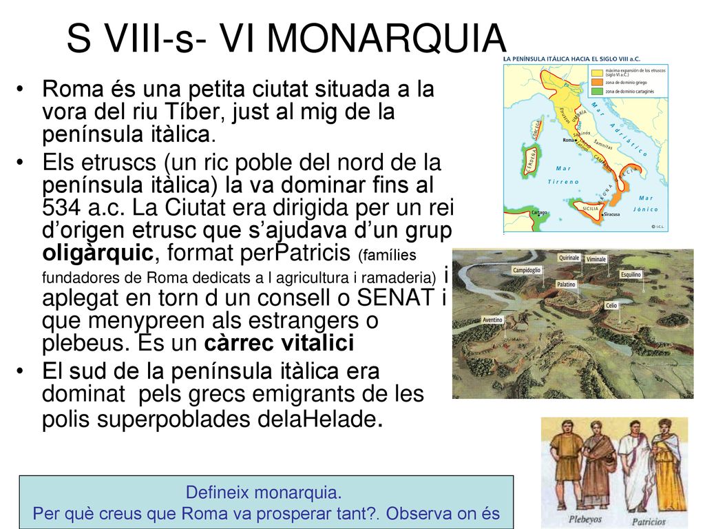 Per què creus que Roma va prosperar tant . Observa on és
