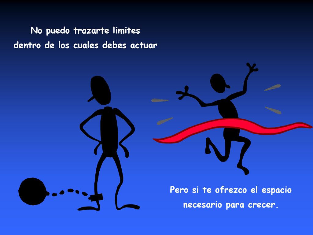No puedo trazarte limites dentro de los cuales debes actuar