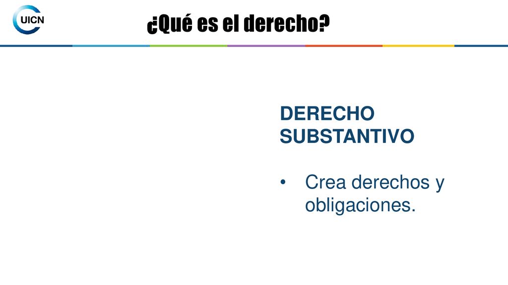 ¿Qué es el derecho DERECHO SUBSTANTIVO Crea derechos y obligaciones.