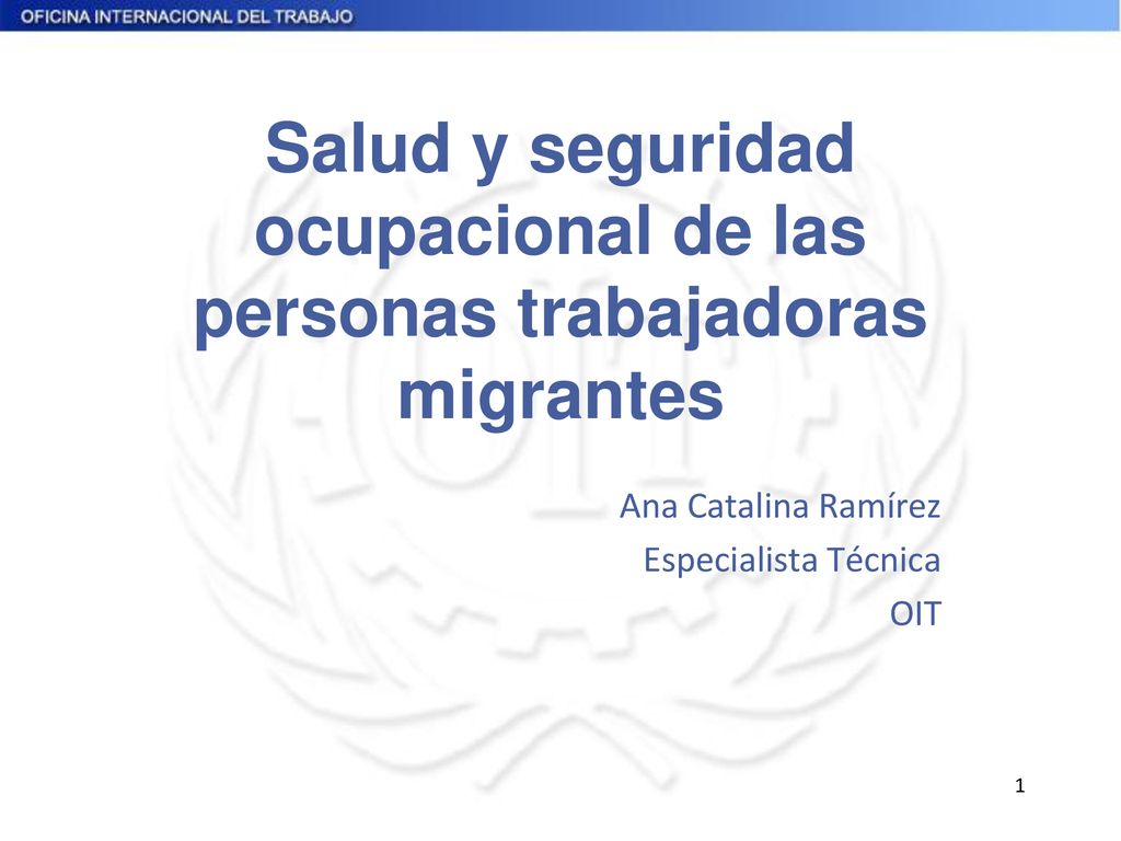 Salud y seguridad ocupacional de las personas trabajadoras migrantes