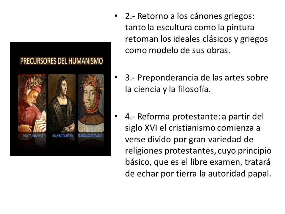 2.- Retorno a los cánones griegos: tanto la escultura como la pintura retoman los ideales clásicos y griegos como modelo de sus obras.