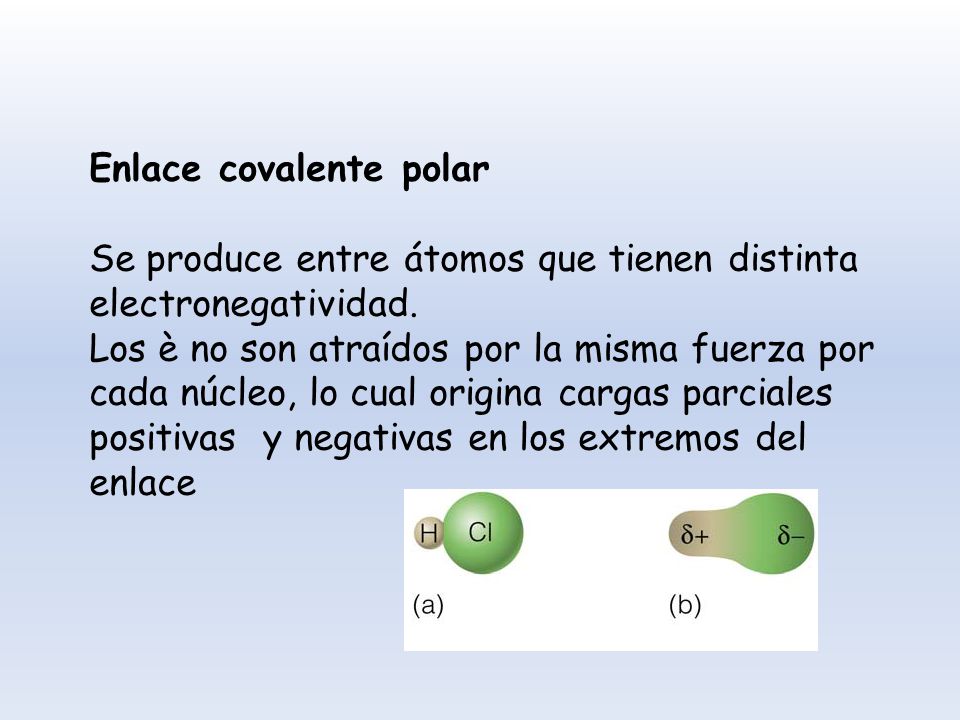 Enlace covalente polar