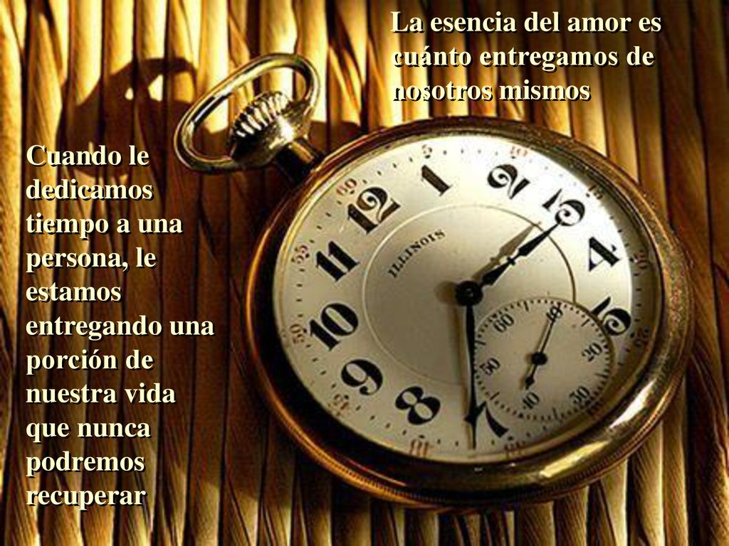 La esencia del amor es cuánto entregamos de nosotros mismos