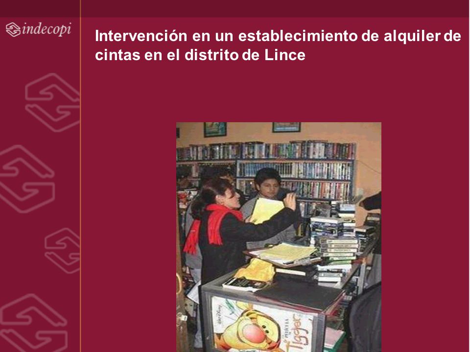 Intervención en un establecimiento de alquiler de cintas en el distrito de Lince