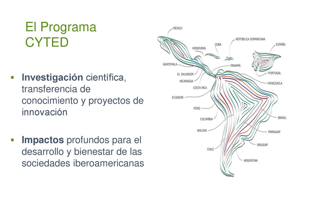 El Programa CYTED Investigación científica, transferencia de conocimiento y proyectos de innovación.