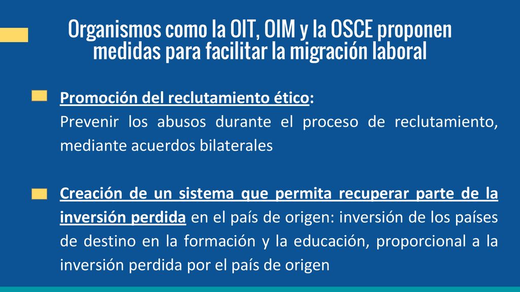 Organismos como la OIT, OIM y la OSCE proponen medidas para facilitar la migración laboral