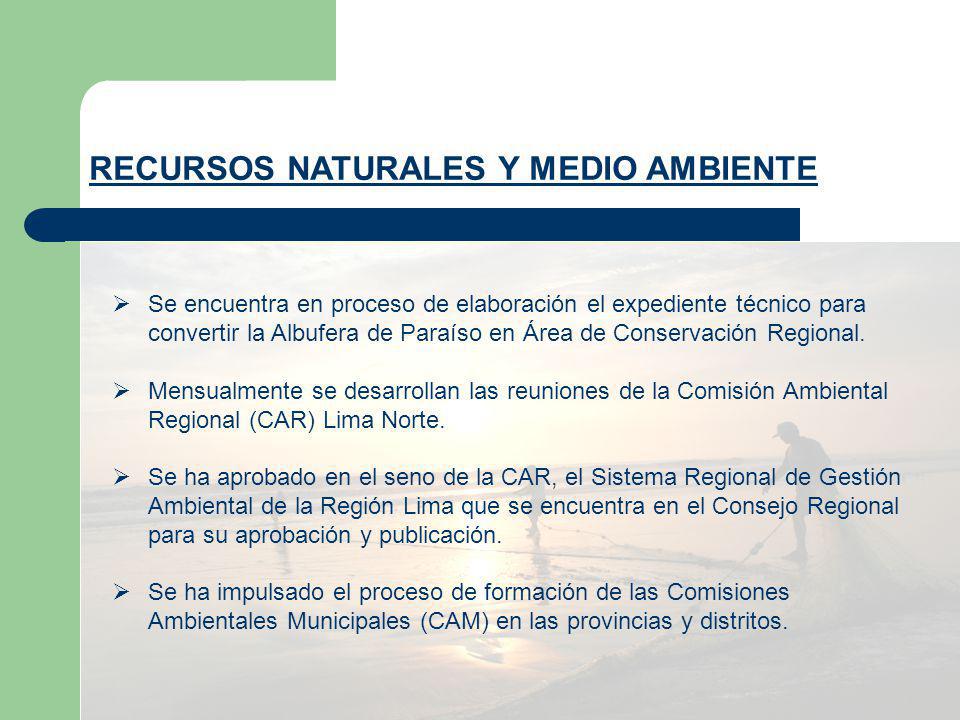 RECURSOS NATURALES Y MEDIO AMBIENTE