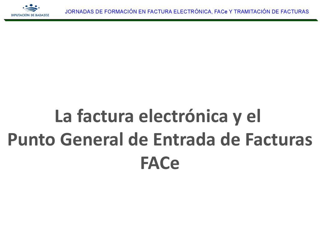 La factura electrónica y el Punto General de Entrada de Facturas
