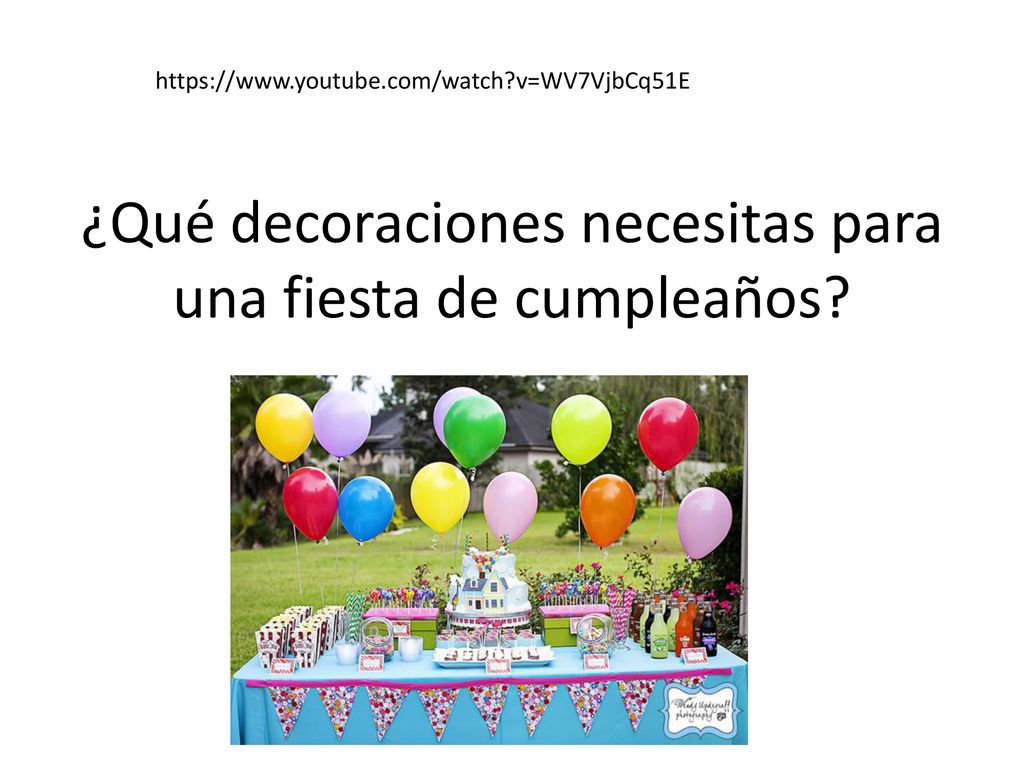 ¿Qué decoraciones necesitas para una fiesta de cumpleaños