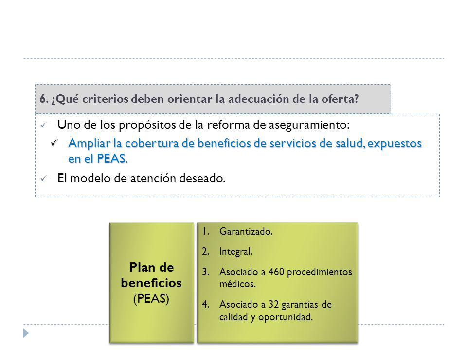 6. ¿Qué criterios deben orientar la adecuación de la oferta