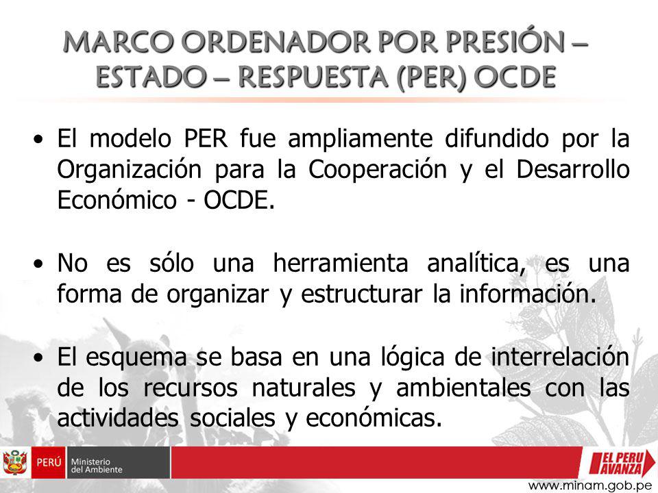 MARCO ORDENADOR POR PRESIÓN – ESTADO – RESPUESTA (PER) OCDE