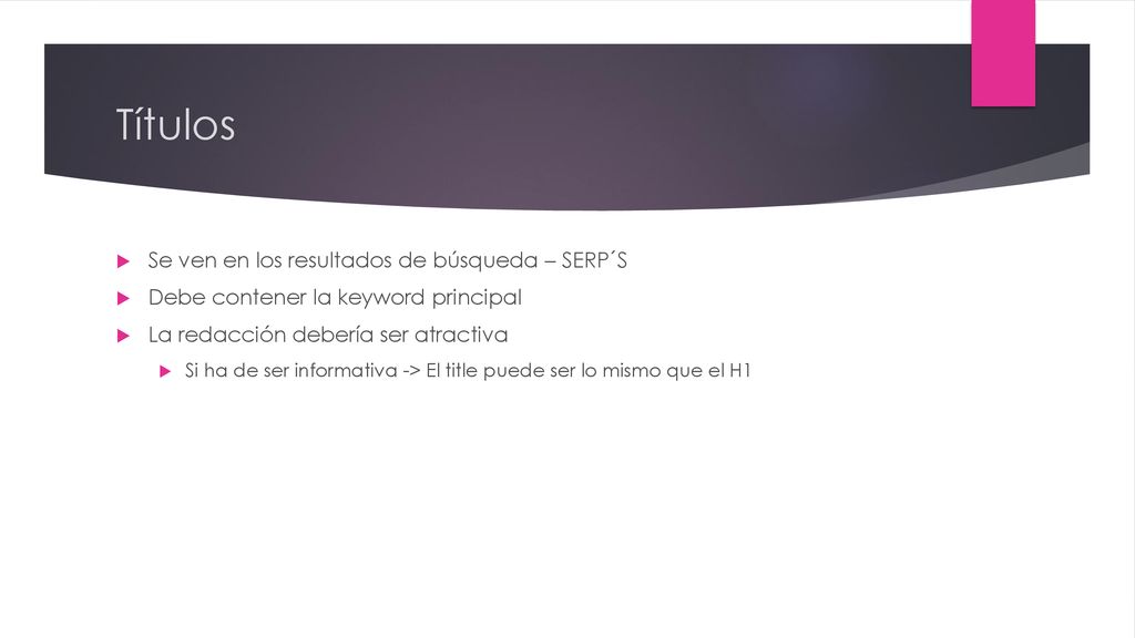 Títulos Se ven en los resultados de búsqueda – SERP´S