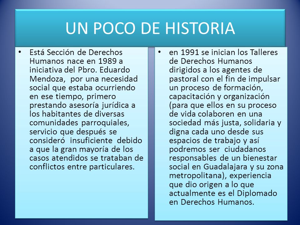 UN POCO DE HISTORIA