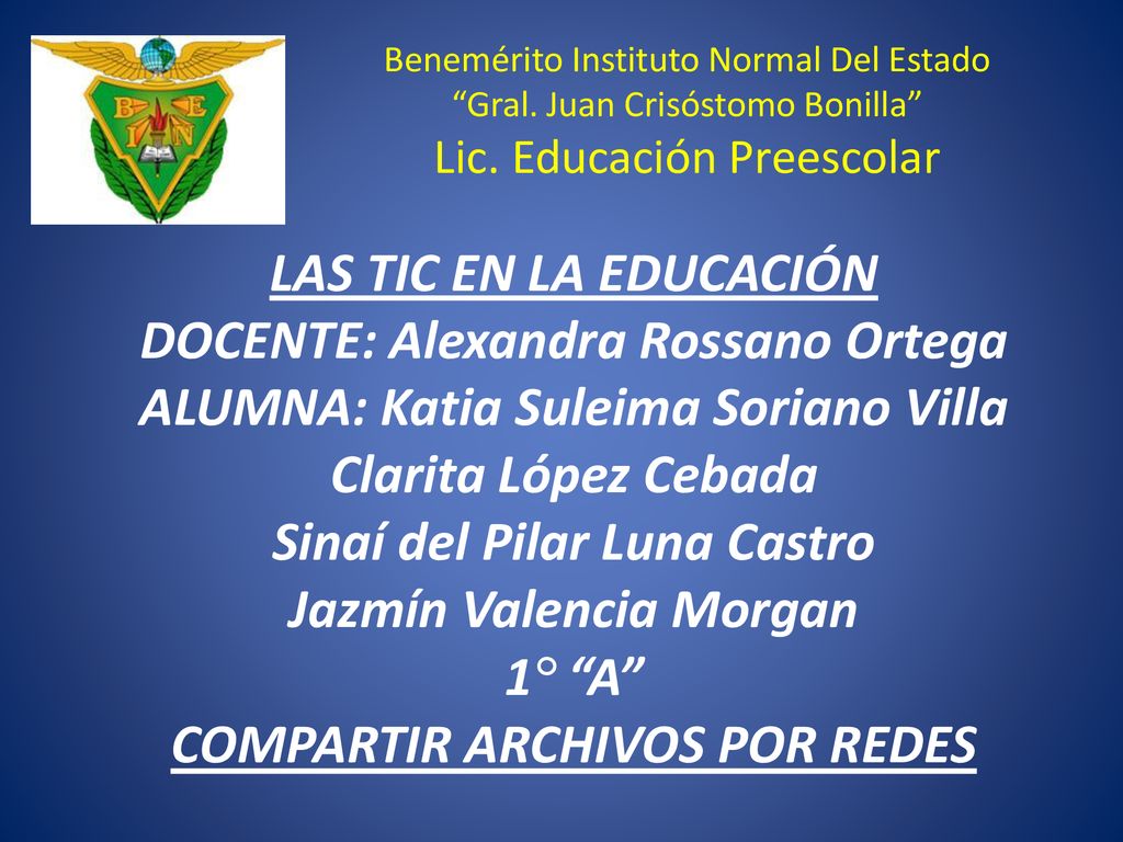 DOCENTE: Alexandra Rossano Ortega ALUMNA: Katia Suleima Soriano Villa