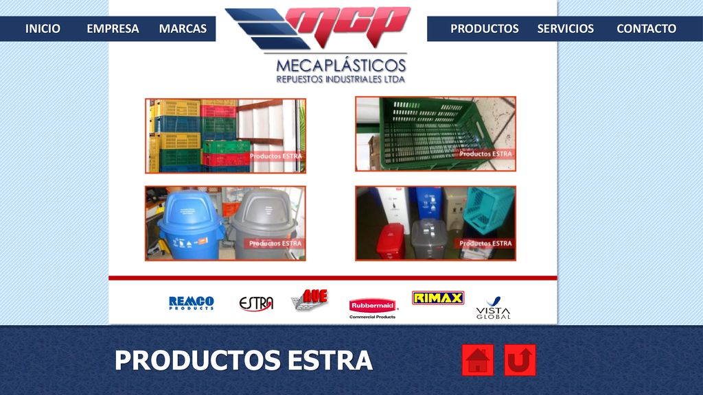 INICIO EMPRESA MARCAS PRODUCTOS SERVICIOS CONTACTO PRODUCTOS ESTRA