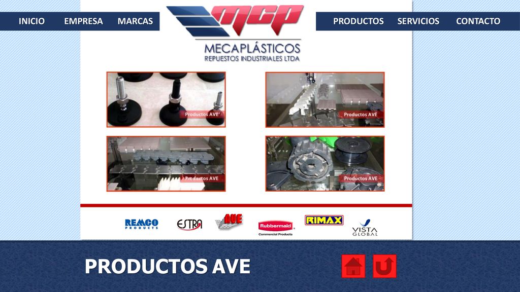 INICIO EMPRESA MARCAS PRODUCTOS SERVICIOS CONTACTO PRODUCTOS AVE