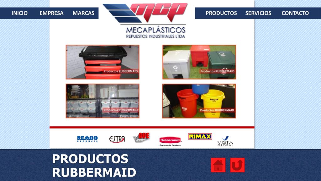 PRODUCTOS RUBBERMAID INICIO EMPRESA MARCAS PRODUCTOS SERVICIOS