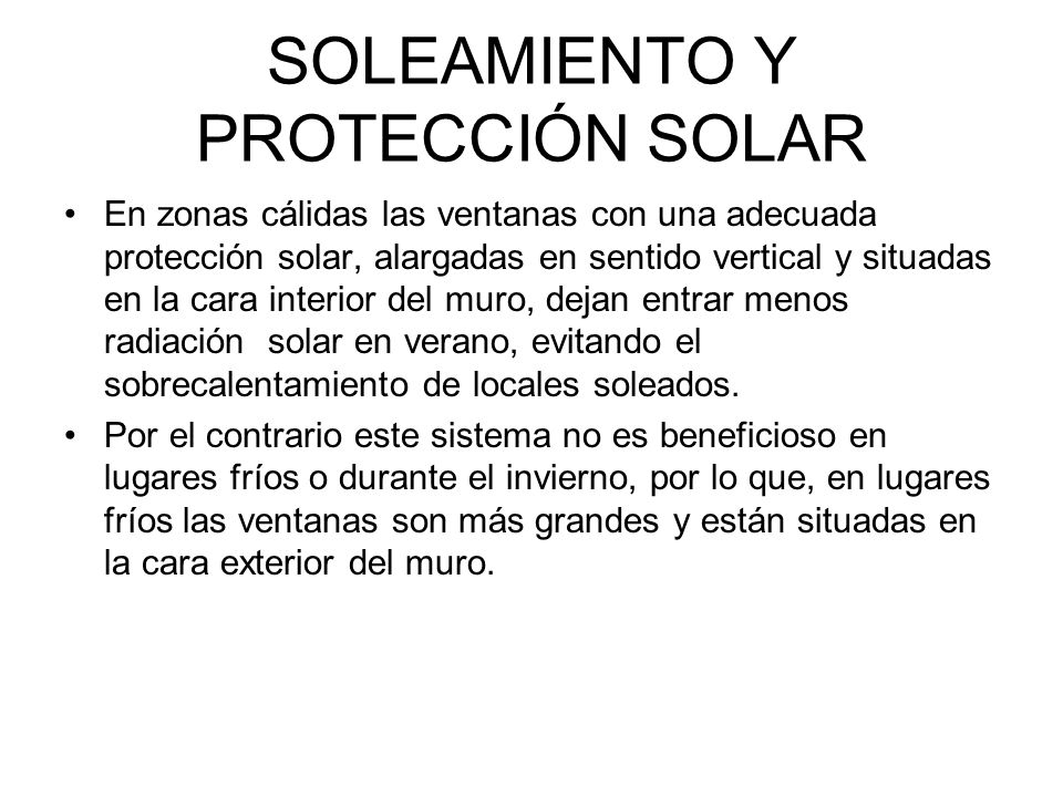 SOLEAMIENTO Y PROTECCIÓN SOLAR