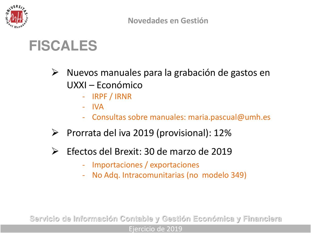 Servicio de Información Contable y Gestión Económica y Financiera