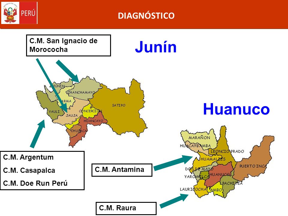 Junín Huanuco DIAGNÓSTICO C.M. San Ignacio de Morococha C.M. Argentum