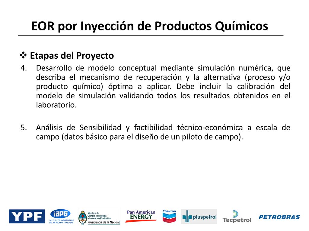 EOR por Inyección de Productos Químicos