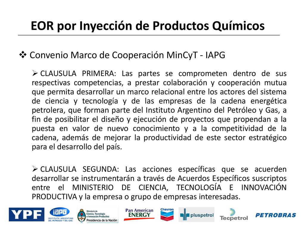 EOR por Inyección de Productos Químicos