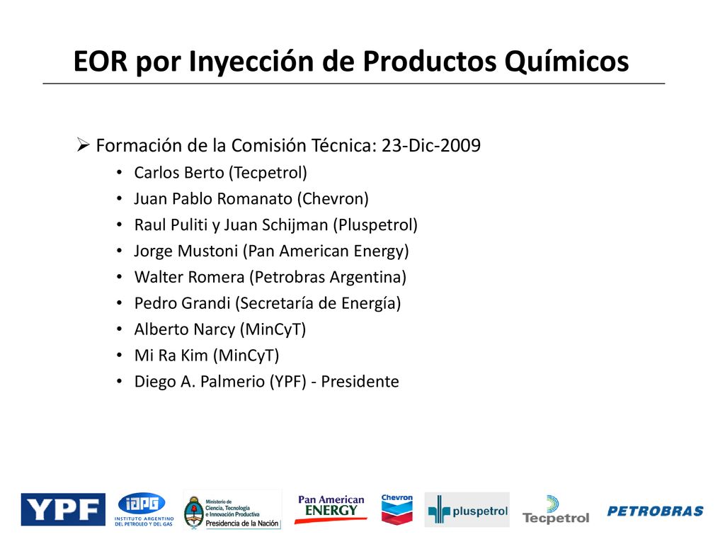 EOR por Inyección de Productos Químicos