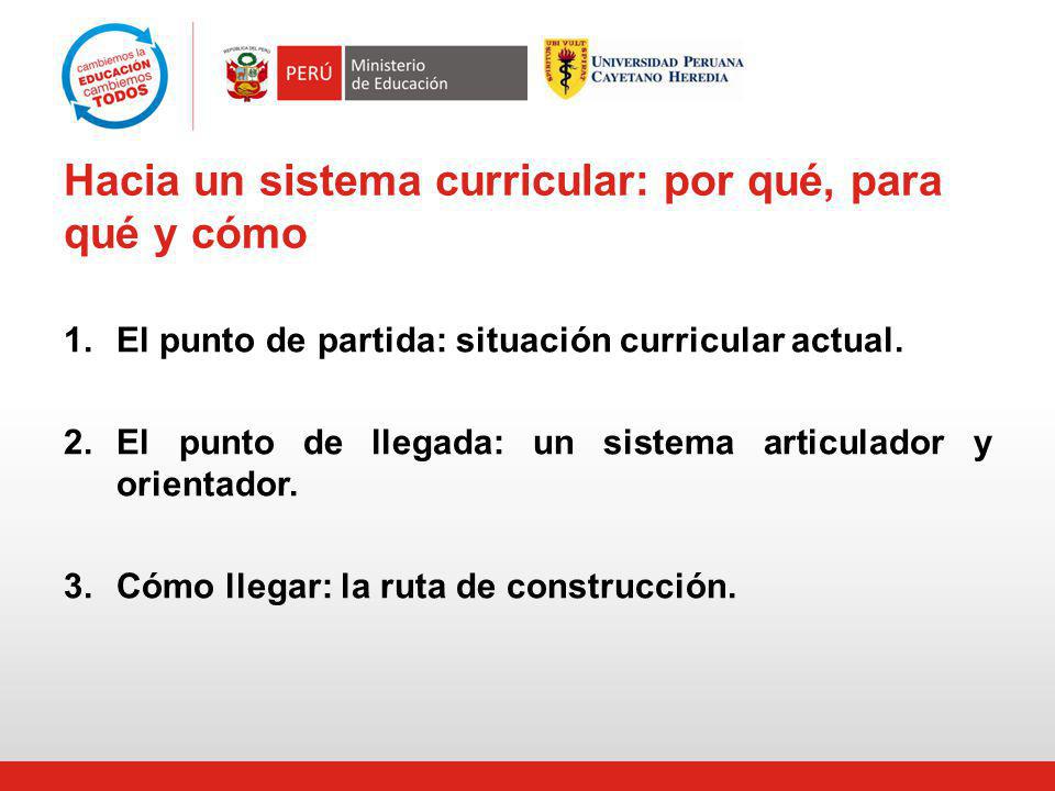 Hacia un sistema curricular: por qué, para qué y cómo