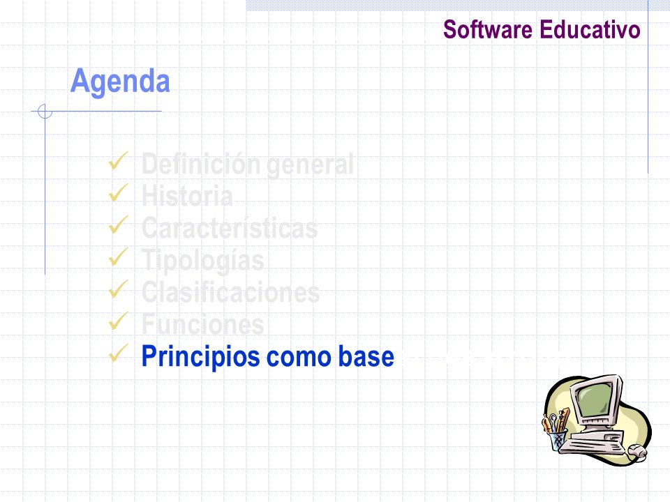 Agenda Definición general Historia Características Tipologías