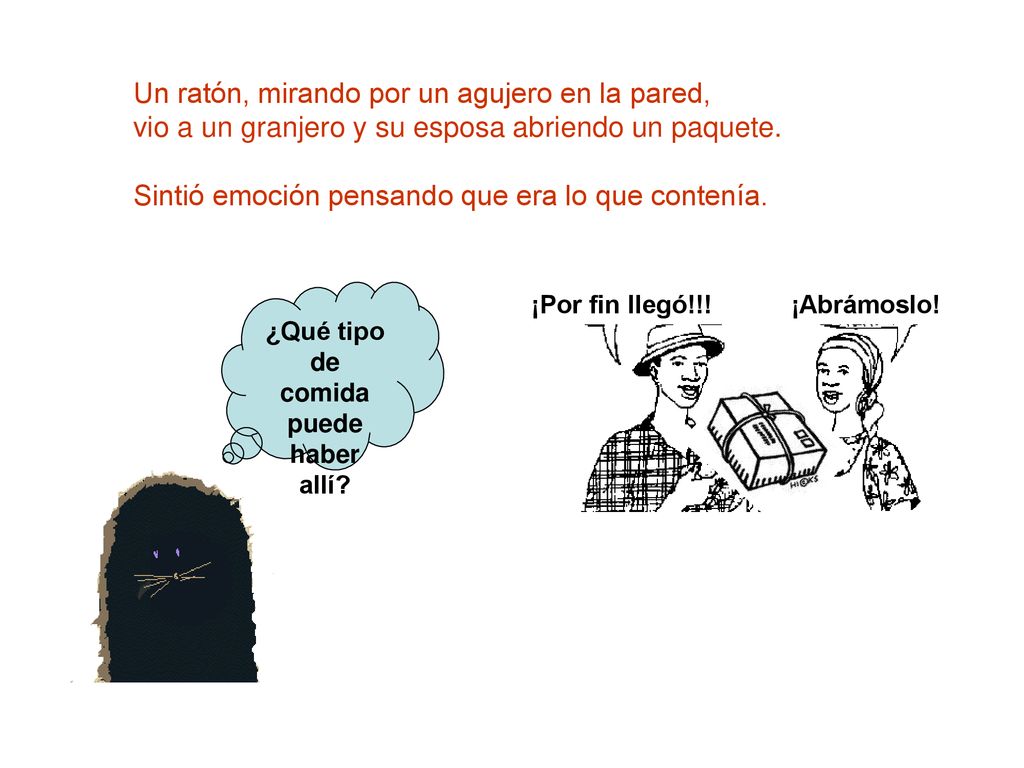 ¿Qué tipo de comida puede haber allí